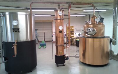 Alambic discontinu capacité 500 litres pour la production de WHISKY en Béarn